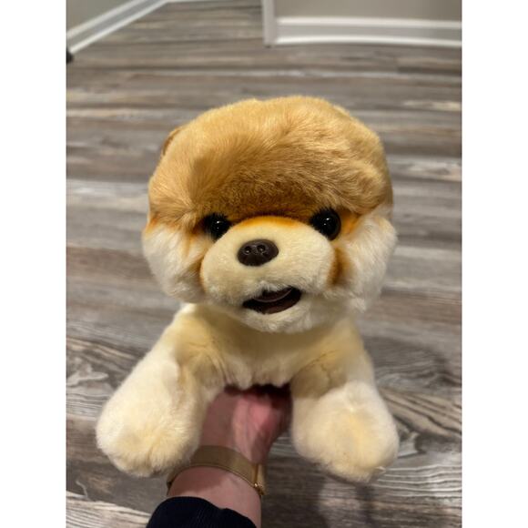NWT Gund Boo The World’s Cutest Dog Stuffed Animal Laying Down - Picture 1 of 9